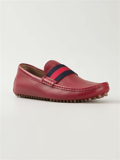 gucci red driving shoes